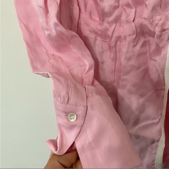 NWT Sandro Paris Britany Tie Open Back Pink Top - Picture 7 of 13